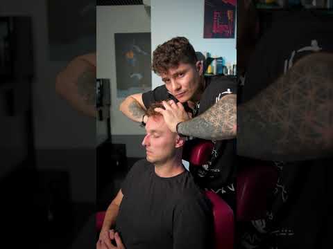 Head Massage Asmr in Barbershop