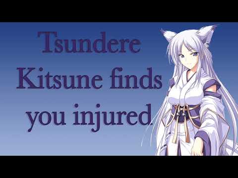 ASMR Tsundere Kitsune finds you injured in the forest | F4A