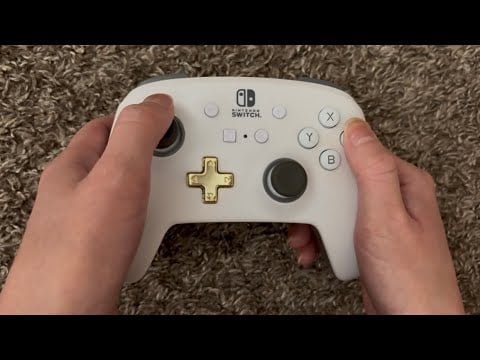 ASMR Nintendo Switch Pro Controller Button Pressing | No Talking