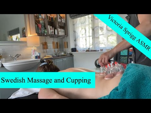 [ASMR] Swedish Back Massage & Korean Cupping with Victoria and Katie | 2 of 8