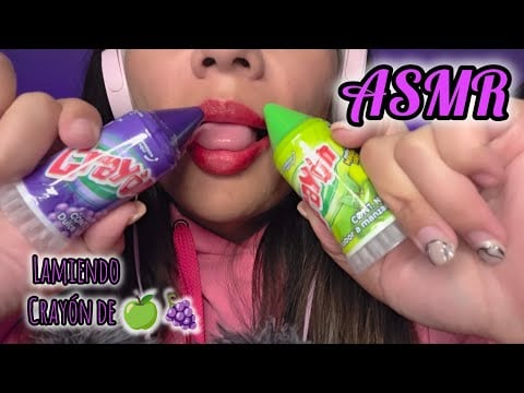 ASMR | LM13NDO DULCE DE UVA Y MANZANA | asmr super relajante #asmr #mouthwhisper #asmrsounds 