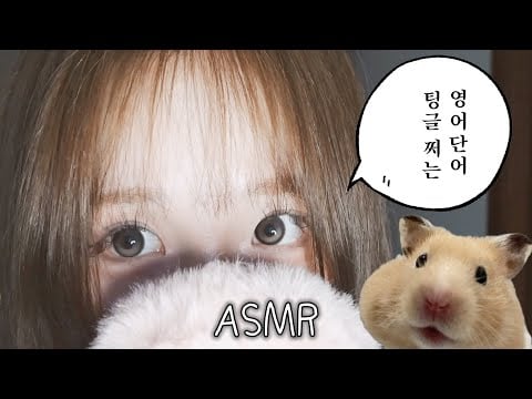 [ ASMR ] 마이크 처박고 팅글 영어 단어 반복 coconut rain..🥥☔️ tinggle whisper 