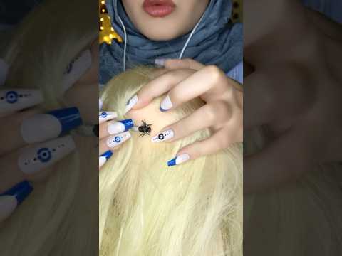 Bugs Plucking & Scalp Scratching 🐜 #asmr #satisfying #asmrmassage #tingles #scalpmassage #shorts