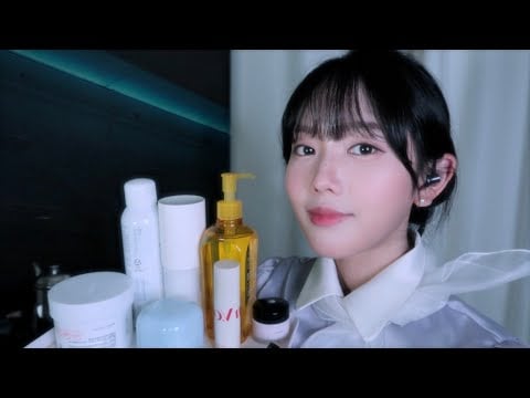 ASMR korean 편안한 비행기 안에서 스킨케어 해드려요✈️安らかな客室乗務員のスキンケーアー Flight Attendant RP(Skin Care Service)