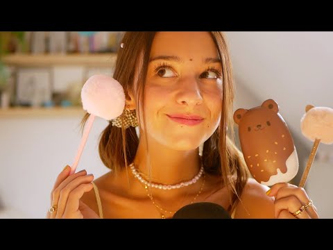 ASMR FRANÇAIS - Ne t’inquiètes pas, je suis là (blabla relaxant, brushing, squichy)