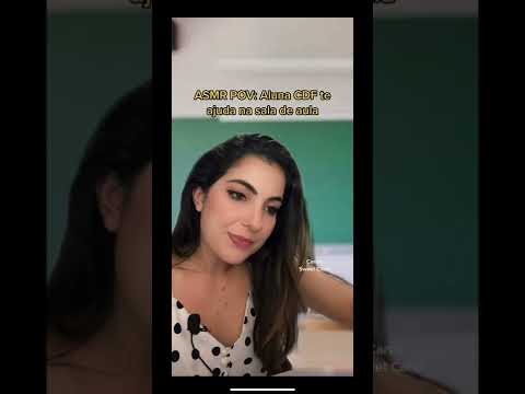 POV ASMR: ALUNA CDF TE AJUDA NA SALA DE AULA #shorts