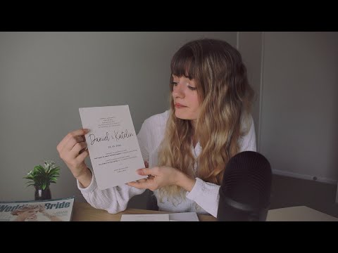 [ASMR] Wedding Planner Part 3 - Stationery & Invitation Samples