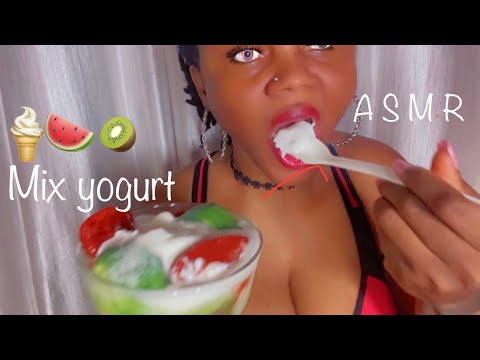 ASMR - Eating Yogurt