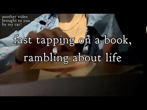 book tapping asmr (very chatty) || lofi asmr