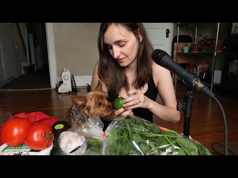 ASMR Vegetable Haul With Curious Kiki Puppy Assisting Me ~ Soft Spoken, What Am I Going To Make?