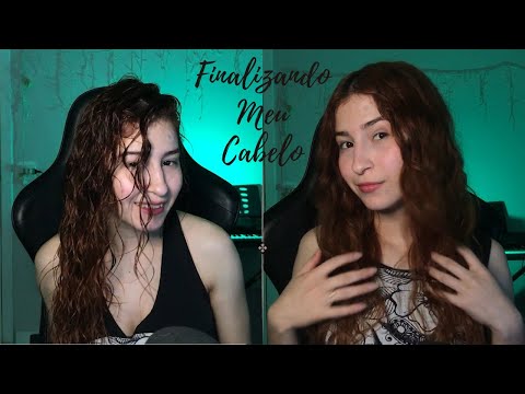 ASMR | FINALIZANDO MEU CABELO ONDULADO (Vídeo em camadas)