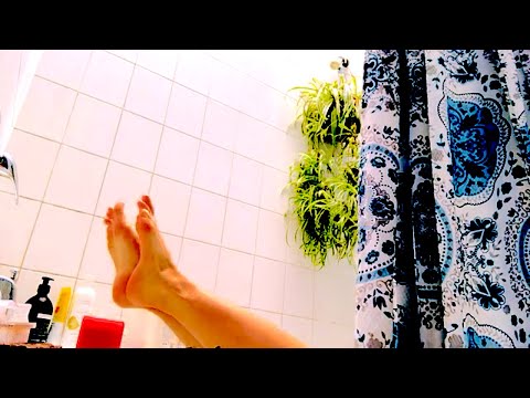 ASMR FEET scrub Bath time dears :)