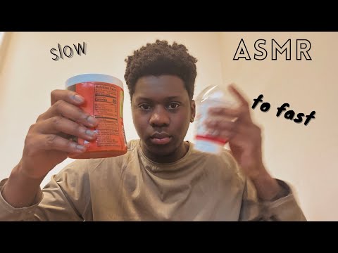 ASMR Aggressive Slow To Fast Tapping Triggers #asmr