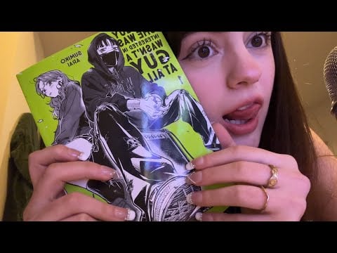 ASMR BOOK GRIPPING INAUDIBLE TAPPING SCRATCHING 