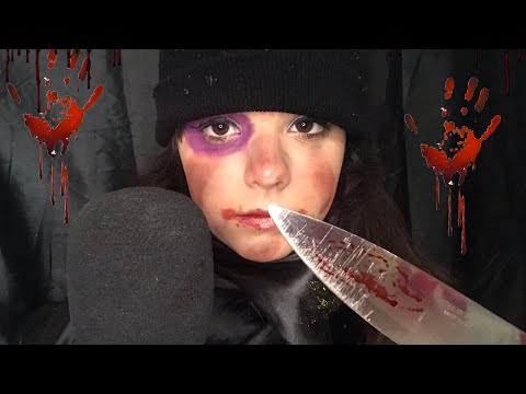 ASMR HALLOWENN MENDIGA VAMPIRA TE ASSUSTANDO.🧟‍♀️🎃