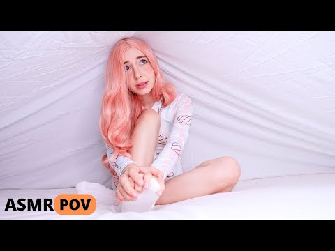 ASMR YOUR STEP-SISTER COMFORTS U UNDER THE BLANKET 👅💖 ROLEPLAY POV 💖