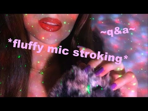 ASMR | Answering your questions with fluffy mic stroking | 1 hour of gentle whispers 💬 💜
