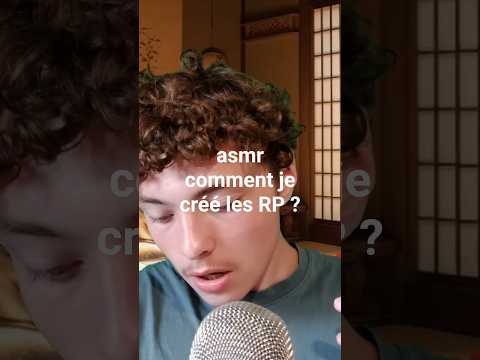 asmr comment je créé les roleplays ?