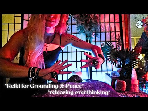 [POV Reiki ASMR] ~ 🌱grounding your energy🌱 to release overthinking | crystal point healing | peace