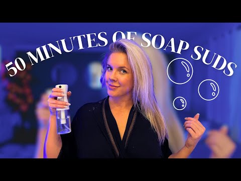 ASMR 50 Minutes of Shampoo Suds Head Massage