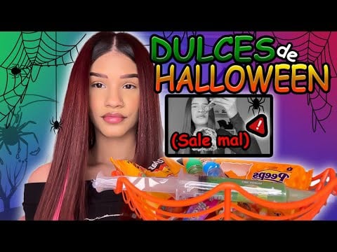 Asmr probando dulces de Halloween (SALE MAL)🎃👻