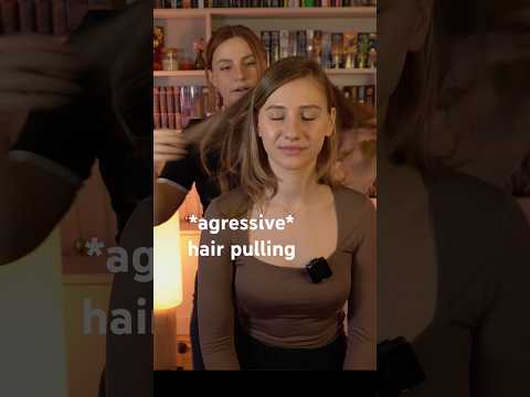 *agressive* and fast hair pulling ASMR