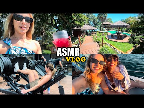 ASMR VLOG - UM FIM DE SEMANA COMIGO 🌴 rancho, passeio de lancha, treino e muito mais..