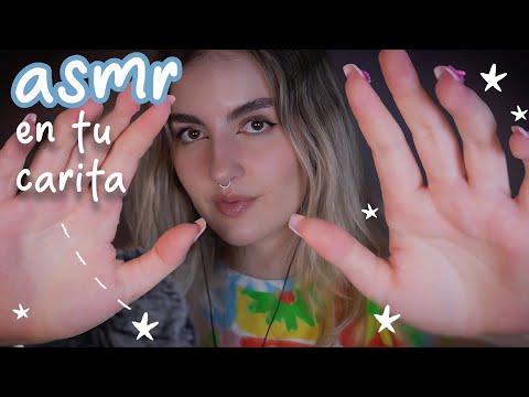 asmr Puedo TOCAR tu carita? + MOUTH SOUNDS Intensos!! Ale ASMR :)