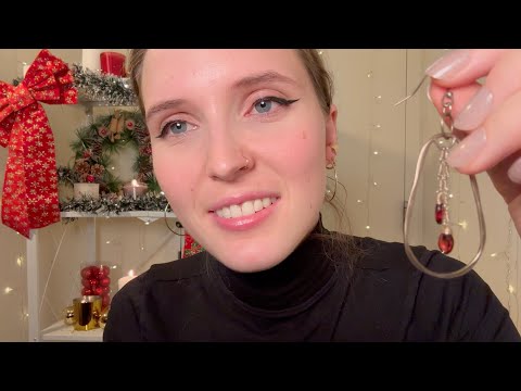 ASMR Valley Girl Styles You for a Holiday Party (clothing, jewelry)