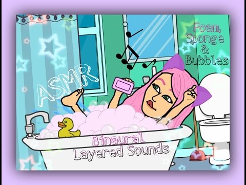 ASMR 1 Hour of Foam, Sponge & Bubbles . Layered Sounds . Binaural