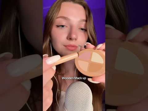 Wooden make up #asmr #asmrsounds #asmrrelax #asmrtingles #asmrwhispers #asmrsleep #relax #tingles
