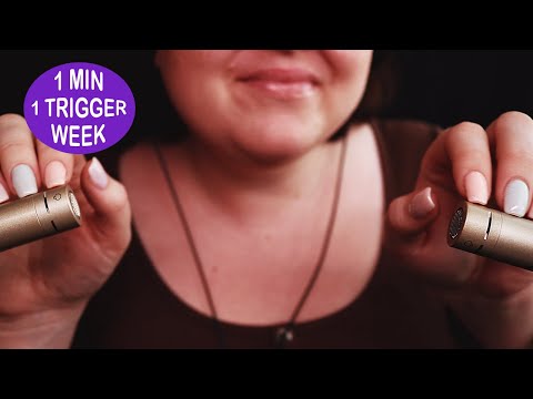 ASMR 1 MIN 1 TRIGGER-WEEK ♥ #5 Mic Tapping/Scratching