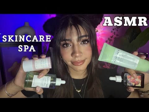 ASMR SPA /  TE HAGO la SKINCARE (extra realista) con PRODUCTOS CAROS / LIMPIEZA FACIAL