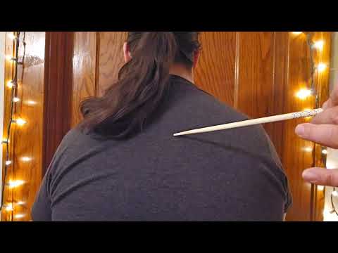 ⚘️ ASMR Back & Neck - Scratching, Chopsticks, Tracing ⚘️
