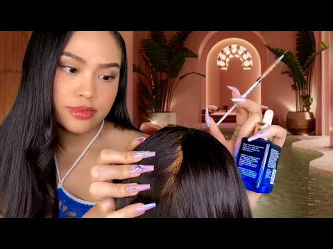 ASMR BRAIN-MELTING Luxury Scalp Check, Botox Injections, Spa Facial | Layered Sounds RP, light gum