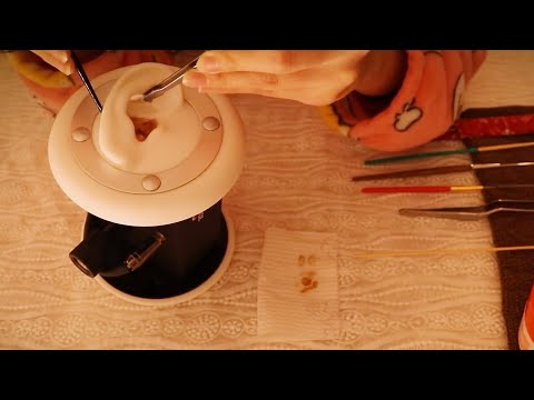 ASMR 진짜같은 귀지를 만들어버리다 , 귀청소 (노토킹)