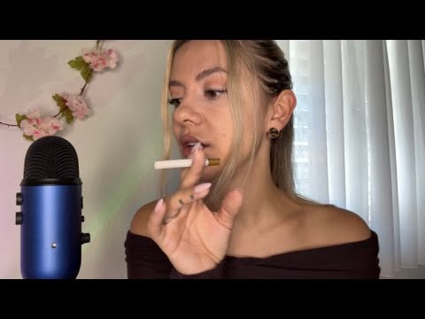 ASMR Cigarette Made of Bubblegum?! 🫧 (Gum Chewing/ Bubbles) 