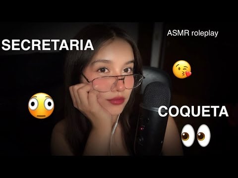 ASMR | Secretaría INTENSA te coquetea  ❤︎ ❤︎           ㅤ♡ | ¿ Quieres sacar cita o ser mi cita? ꨄ︎