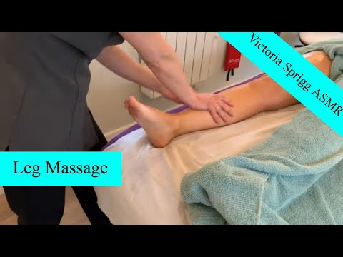 ASMR Aromatherapy Leg Massage with Victoria and Jodi | IMPROVED SOUND & VISUALS | 2 of 4