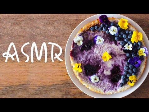 Vegan blueberry cheesecake recipe [ASMR style]