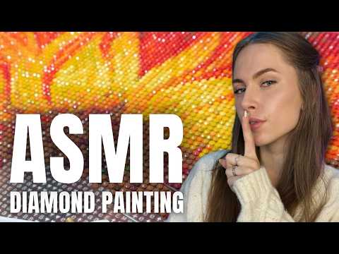 ASMR Diamond Painting | Mix of Soft Spoken and No Comentary ASMR