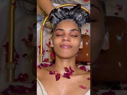 ASMR: Relaxing Head Water Massage Spa! #shorts