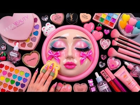 Satisfying Video How I Do Watermelon Makeup | Cream Blending & Foundation ASMR for Deep Sleep 💅
