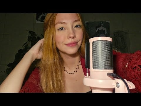 ASMR sons de boca em camadas, scratching no microfone