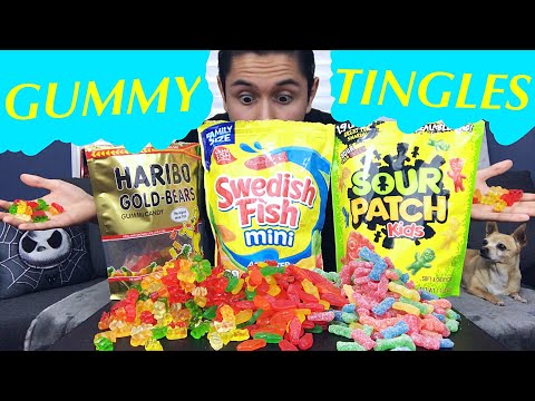 [ASMR] GIANT GUMMY TINGLES! (Eating Gummy Candies!)