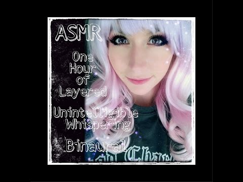 ASMR Unintelligible Whispering . Binaural . Layered . White Noise