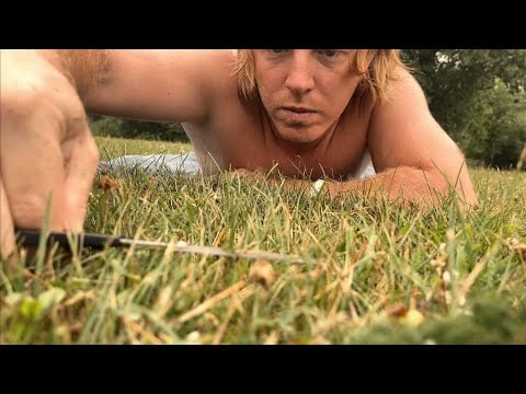 ASMR | How Barbers Cut Their Grass - In the Rain