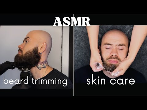 BEARD TRIMMING/SKIN CARE ASMR