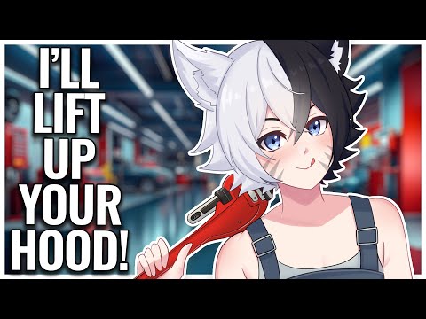 Femboy Mechanic Fixes You & Your Car ASMR 🔧