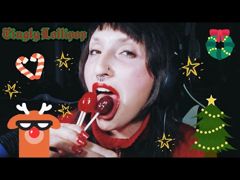 ASMR | LOLLIPOP🍭LICKING | 200% SENSITIVITY FOR MEGA 😴😴😴 CHRISTMAS VIBES🎄☃️